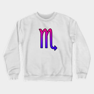 Scorpio Bi Pride Symbol Crewneck Sweatshirt